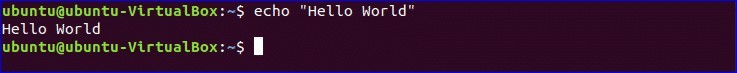 How to print “Hello World” through a script in linux