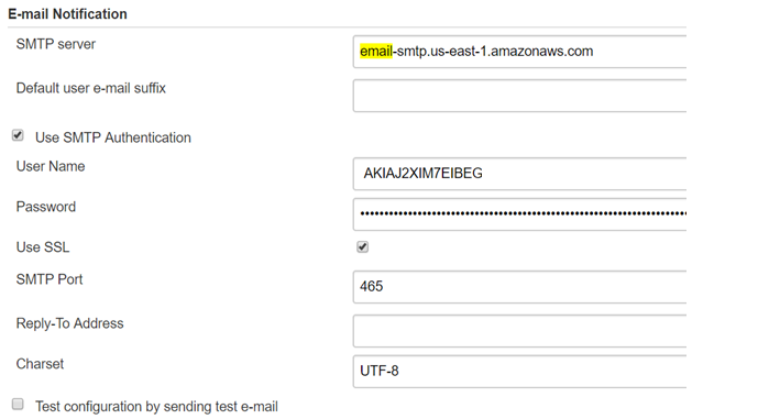 configure email notifications in Jenkins
