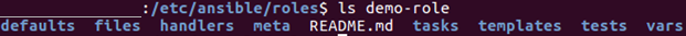 Role folder contents